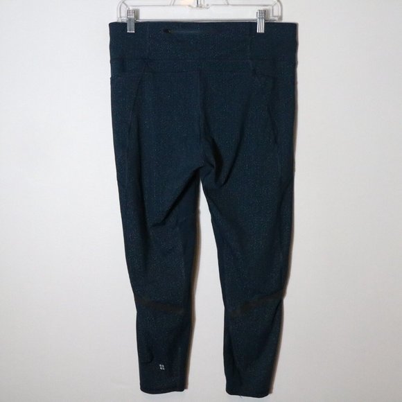 Sweaty Betty Womens Zero Gravity Legging Size XXL Glitter Blue Cropped High rise - Picture 7 of 8